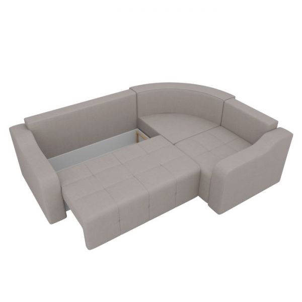 Угловой диван «Кембридж», механизм еврокнижка, рогожка, цвет бежевый