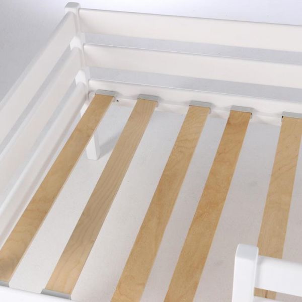 Кровать Сева, спальное место 1400х800, цвет Белый, Массив Берёзы