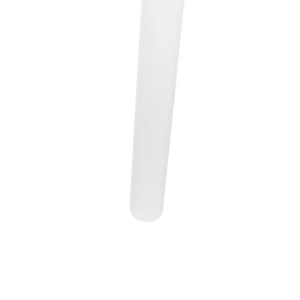 Стол раздвижной Leset Мидел, металл белый, стекло белое 1200/1520х700х740