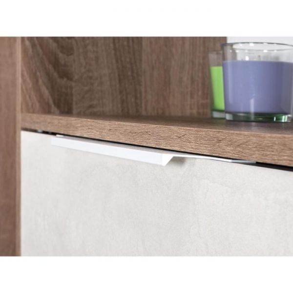 Прихожая Темпо 10.13, 1101х282х2100, Дуб винтаж Оксид/Шелковый камень