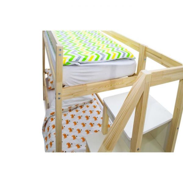 Детская двухъярусная кровать Бельмарко Svogen натура