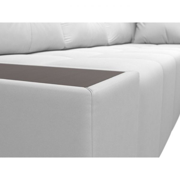 Угловой диван «Амадэус», правый угол, экокожа, цвет бежевый