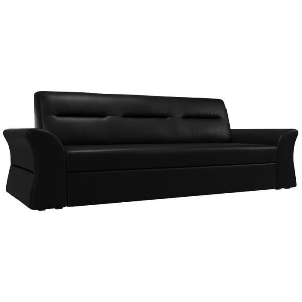 Прямой диван «Клайд», механизм дельфин, экокожа, цвет бежевый