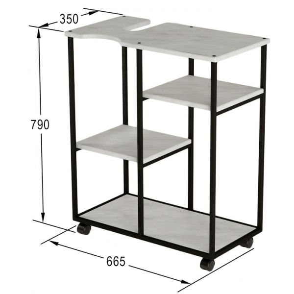 Подставка для воды «Уотер LOFT», 665 ? 350 ? 790 мм, цвет дуб американский