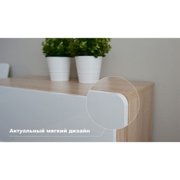 Тумба прикроватная «Дакота», 520 ? 408 ? 408 мм, цвет дуб сонома / белый глянец