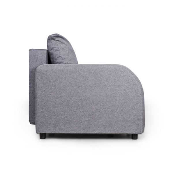 Диван прямой «Гитара», ППУ, еврокнижка, цвет серый / квадро плейн грей