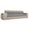 Диван прямой «Модена» с двумя пуфами, механизм еврокнижка, рогожка, цвет серый / бежевый