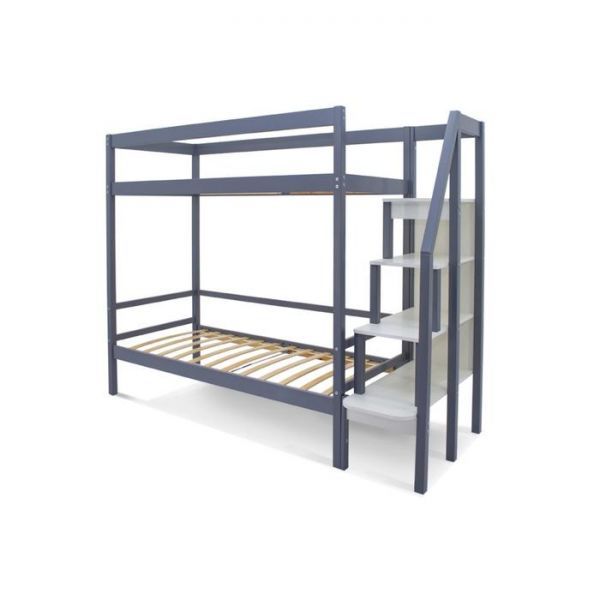 Детская двухъярусная кровать Бельмарко Svogen графит