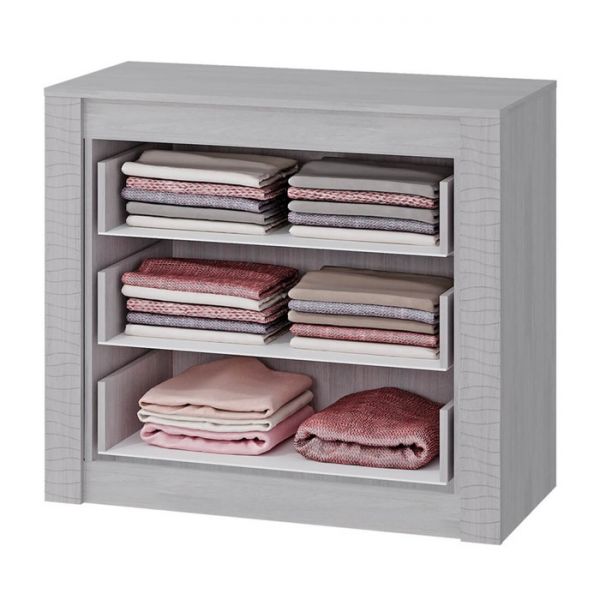 Комод Монако 964х460х850 ясень белый/F12