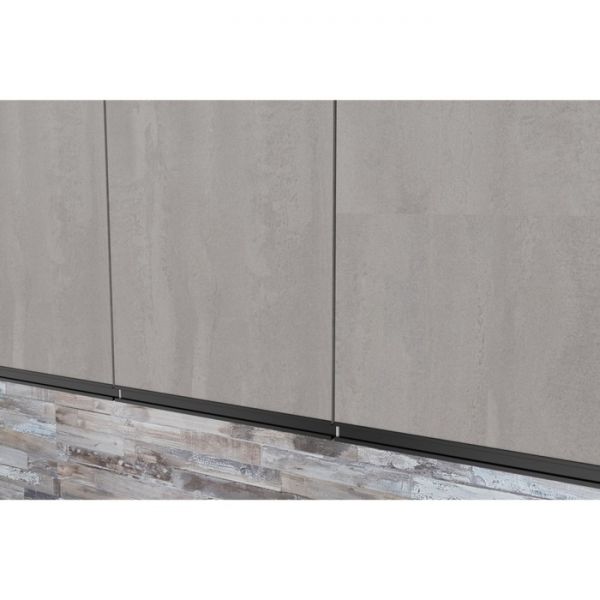 Кухонный гарнитур Нефрит Экстра 2500х600 белый/канаджская хижина/бетон темный/светлый