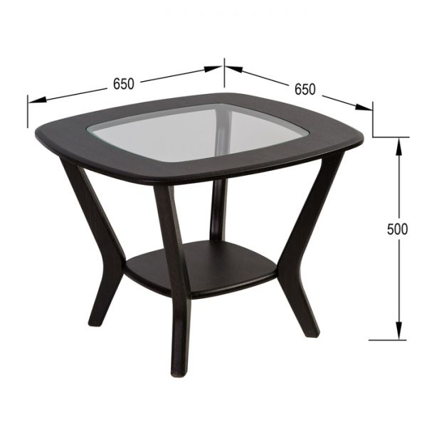 Стол журнальный «Мельбурн», 650 ? 650 ? 500 мм, цвет белый