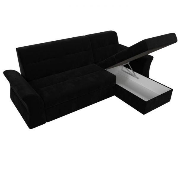 Угловой диван «Клайд», механизм дельфин, микровельвет, цвет бежевый