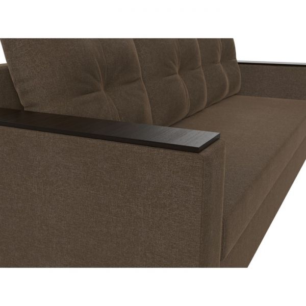 Диван прямой «Атланта лайт», без стола, еврокнижка, рогожка, цвет бежевый