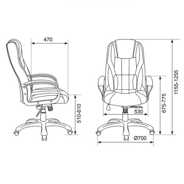 Кресло игровое  ZOMBIE 8 RED черный/красный, экокожа/ткань