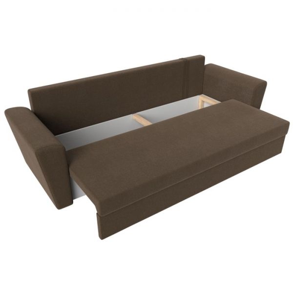 Диван прямой «Амстердам лайт», еврокнижка, рогожка, цвет бежевый