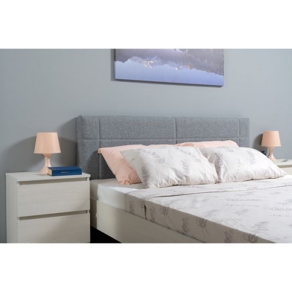 Кровать двуспальная с основанием Ника 11.37, 1670х2112х945, Ясень анкор