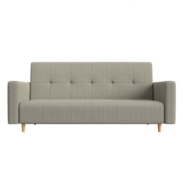 Прямой диван-книжка «Вест», механизм книжка, рогожка, цвет бежевый