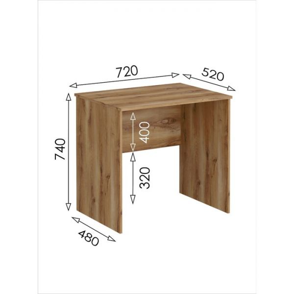 Стол письменный мини «Сеул», 720 ? 520 ? 740 мм, цвет дуб кельтик