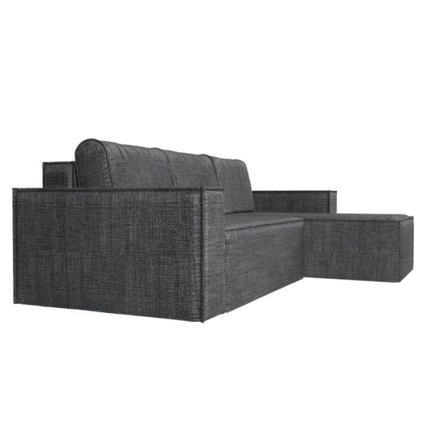 Угловой диван «Куба», механизм еврокнижка, рогожка, цвет бежевый