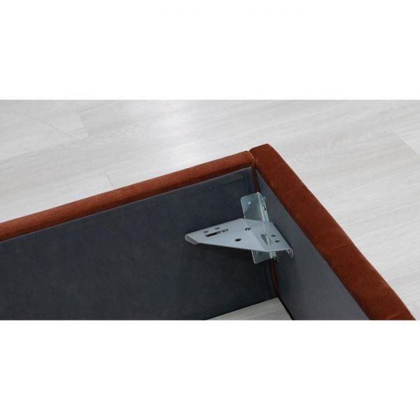 Кровать Милана, 1600х2000, ортопедическое осн+ПМ, Кирпичный/Терра