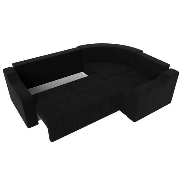 Угловой диван «Кембридж», механизм еврокнижка, микровельвет, цвет бежевый