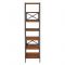 Стеллаж Лофт, полки из натурального дерева (171х42,2х31,6) Цвет полок Орех