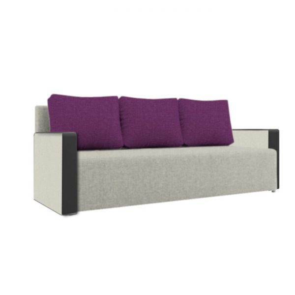 Диван «Алиса 4», рогожка, цвет savana бери/теос блек, 130 ? 185 см