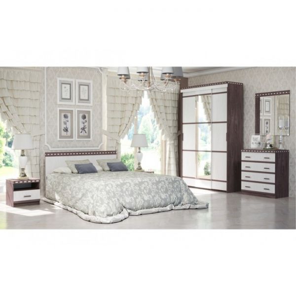 Комод №1 «Ольга 13», 850 ? 492 ? 884 мм, цвет ясень анкор тёмный / ясень анкор светлый