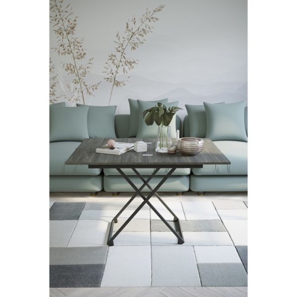 Стол трансформируемый «Андрэ Loft», 850 (1100) ? 550 (850) ? 400 (725) мм, ЛДСП, белый