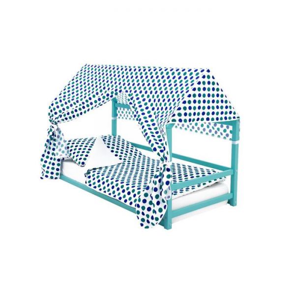 Детская кровать-домик Монтессори Бельмарко Svogen мятный