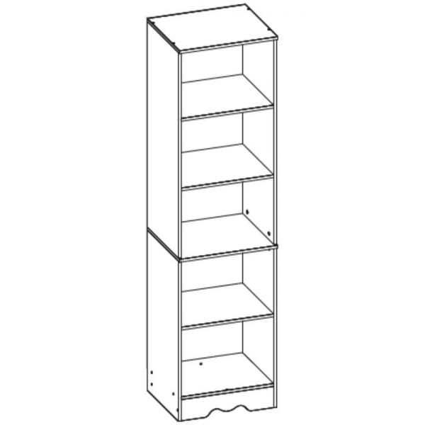 Шкаф комбинированный Латте 24-01 2134x476x456 Бодега cветлый / Орех Донской
