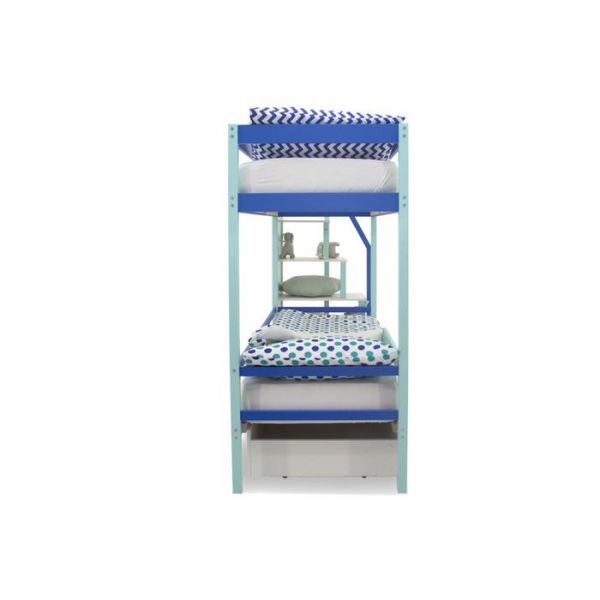 Детская двухъярусная кровать Бельмарко Svogen мятно-синий