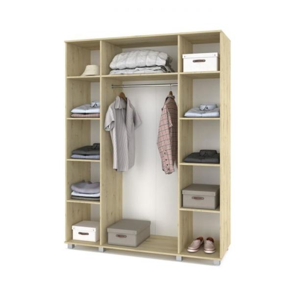 Шкаф Ева Е40 520х1600х2100 четырёхстворчатый  Дуб ирландский