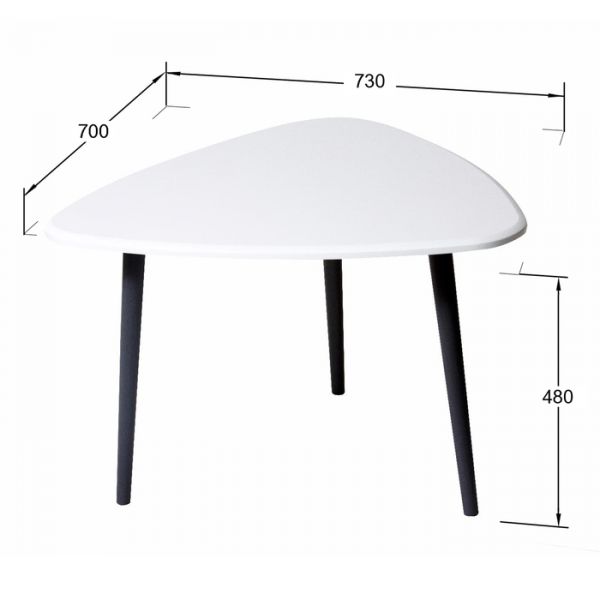 Стол журнальный «Квинс», 700 ? 730 ? 480 мм, цвет дуб сонома