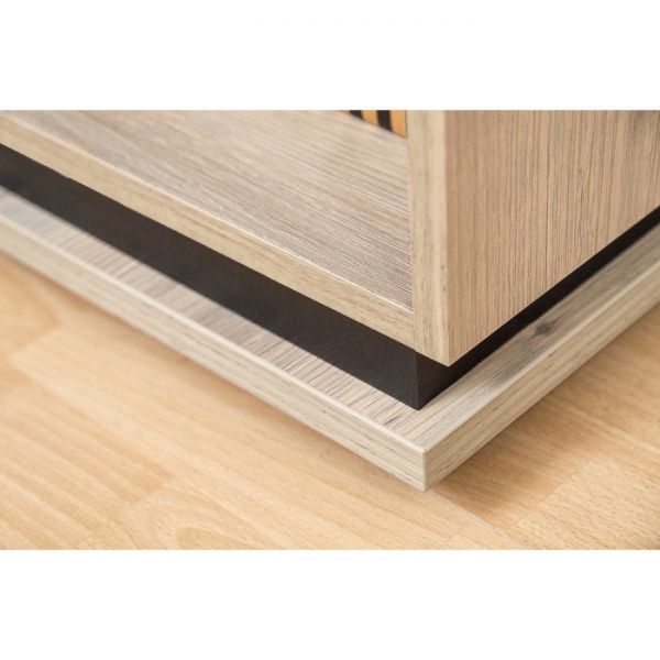 Шкаф для одежды и белья Nature 8, 560 ? 416 ? 2116 мм, цвет гаскон пайн / чёрный