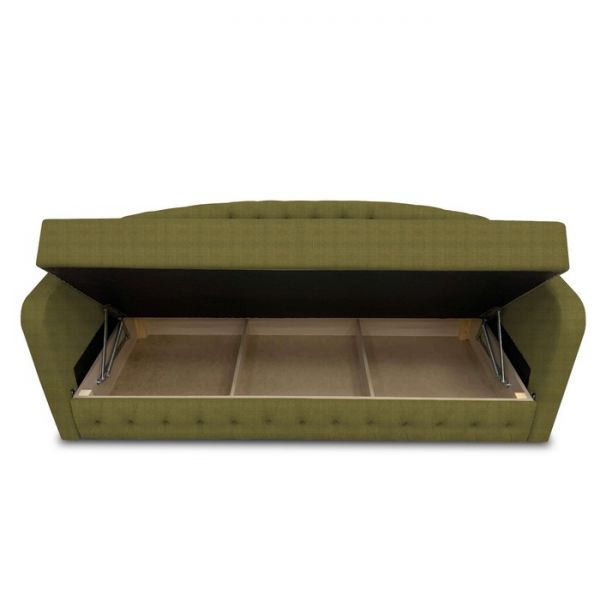 Диван-кровать с каретной стяжкой «Гарвард 2», велюр, цвет shaggy wine