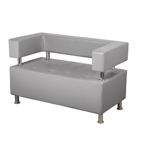 Диван 2-х местный "Борк", черный глянец