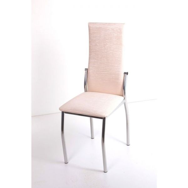 Стул на металлокаркасе Про СТ хром люкс/бенгал снежный