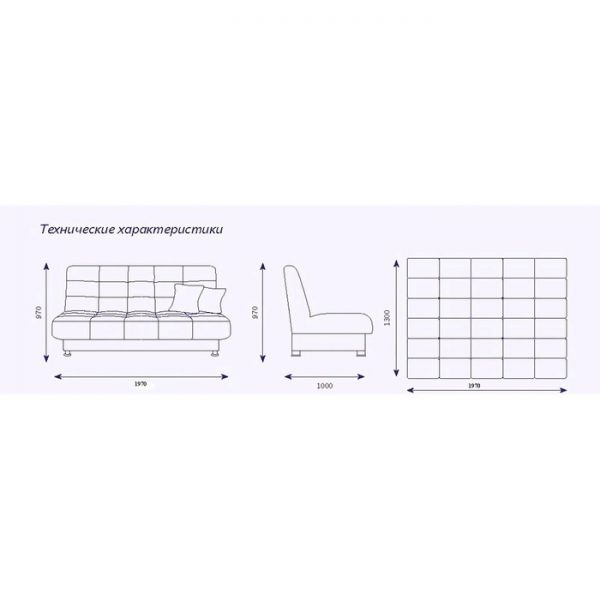 Диван «Идальго», без подушек, механизм книжка, рогожка, цвет savana hazel