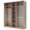 Шкаф-Купе Хит-23-20-151, 2300х2000х620 Ясень шимо темный