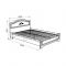 Кровать 1.4 Белла с основанием, 1400х2000 Белый/джелато софт
