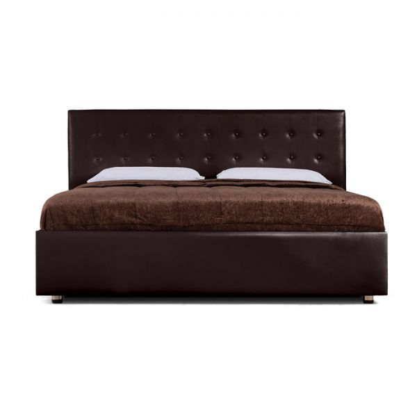 Кровать «Космопорт» с ПМ, 140х200 см, ортопедическое основание, цвет коричневый