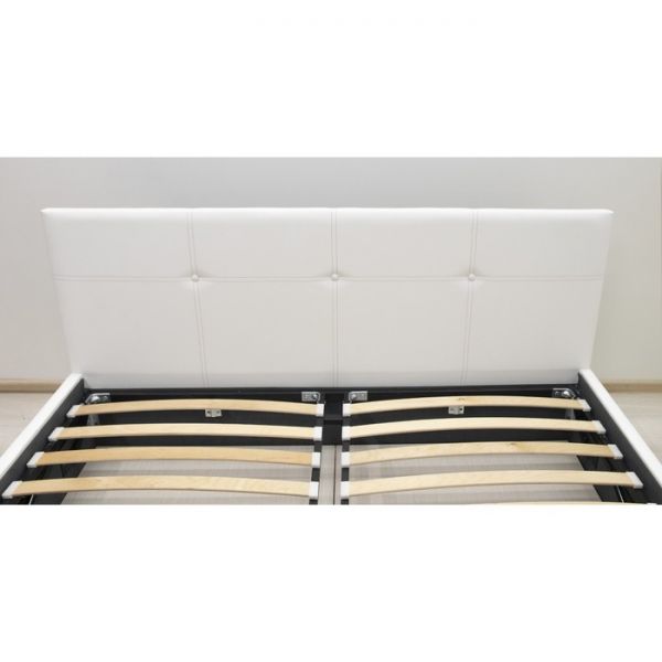 Кровать Синди, 1800х2000, ортопедическое осн+ПМ, Марика/Белый