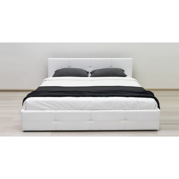 Кровать Синди, 1800х2000, ортопедическое осн+ПМ, Марика/Белый