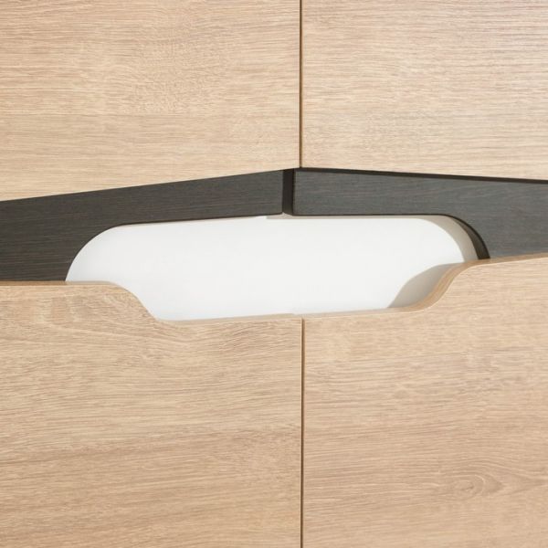 Шкаф 2ух створчатый Версаль-5  1060х516х2100 Дуб баррик