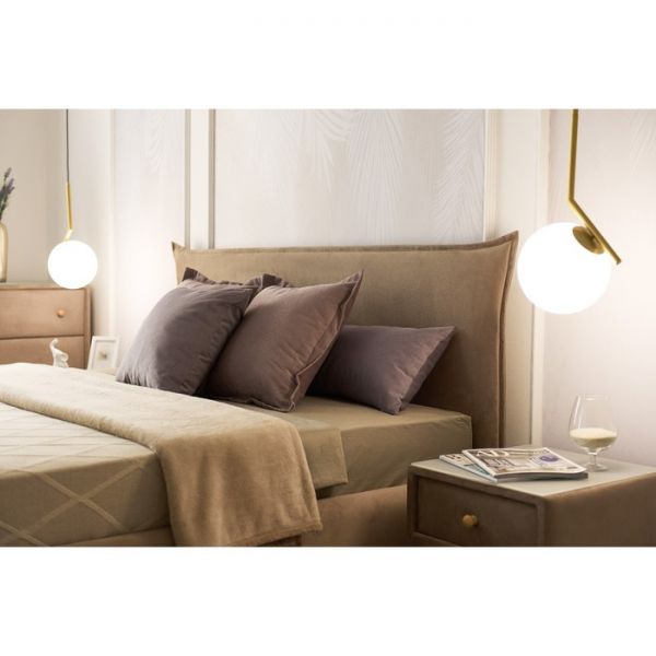 Кровать «Олимпия» с ПМ, 140 ? 200 см, ортопедическое основание, 1 ящик, цвет velutto 05