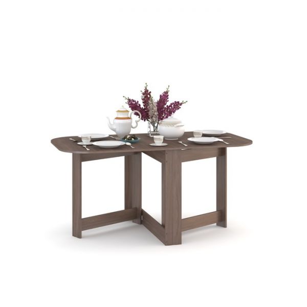 Стол-тумба полукруглый,ясень шимо темный