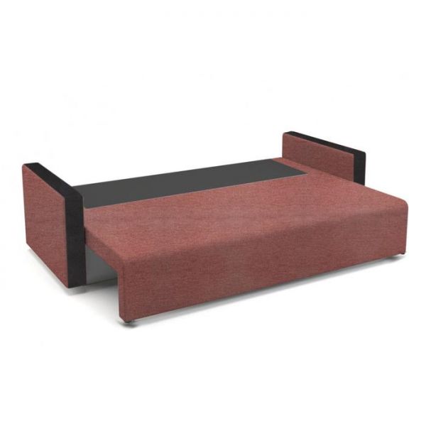 Диван «Алиса 4», рогожка, цвет savana бери/теос блек, 130 ? 185 см