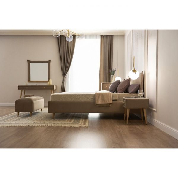 Кровать «Олимпия» с ПМ, 140 ? 200 см, ортопедическое основание, 1 ящик, цвет velutto 05