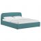 Кровать Илона, 1600х2000, ортопедическое осн+ПМ, Шерлок/Бирюзовый